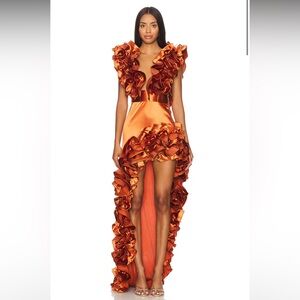 Bronx and Banco x REVOLVE Aurora Gown in Copper in size XS.
